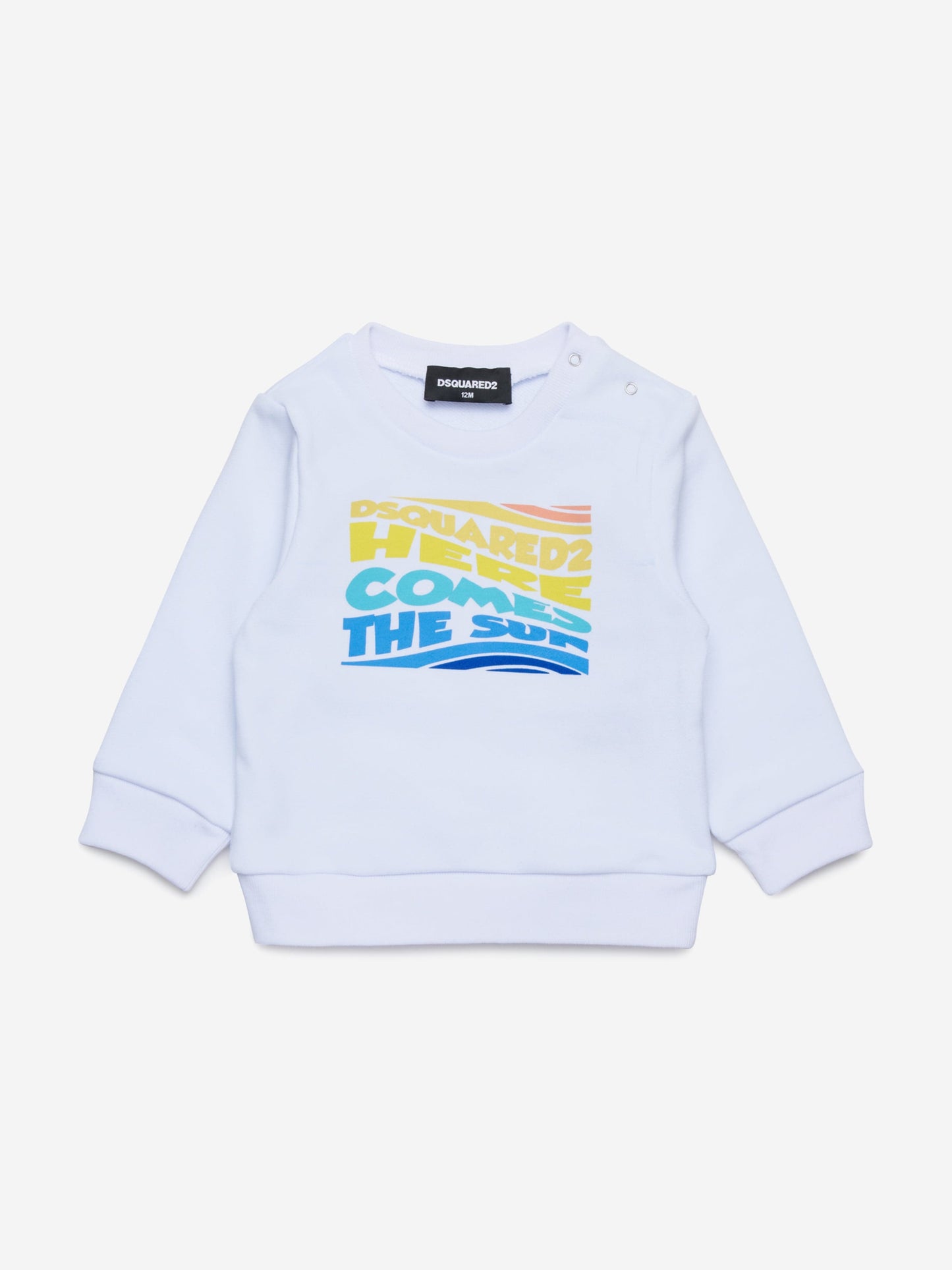 Baby Here Comes The Sun Sweatshirt in White