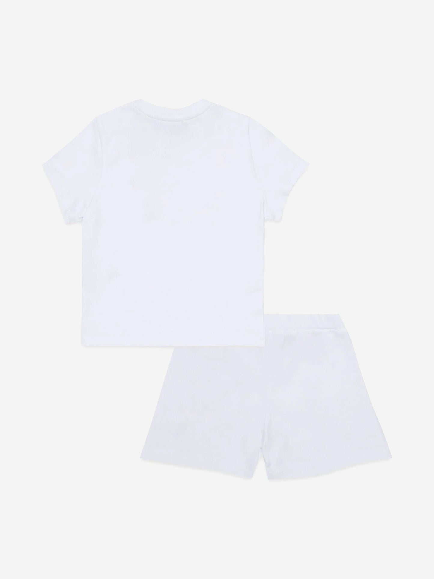 Baby Logo Short Set in White