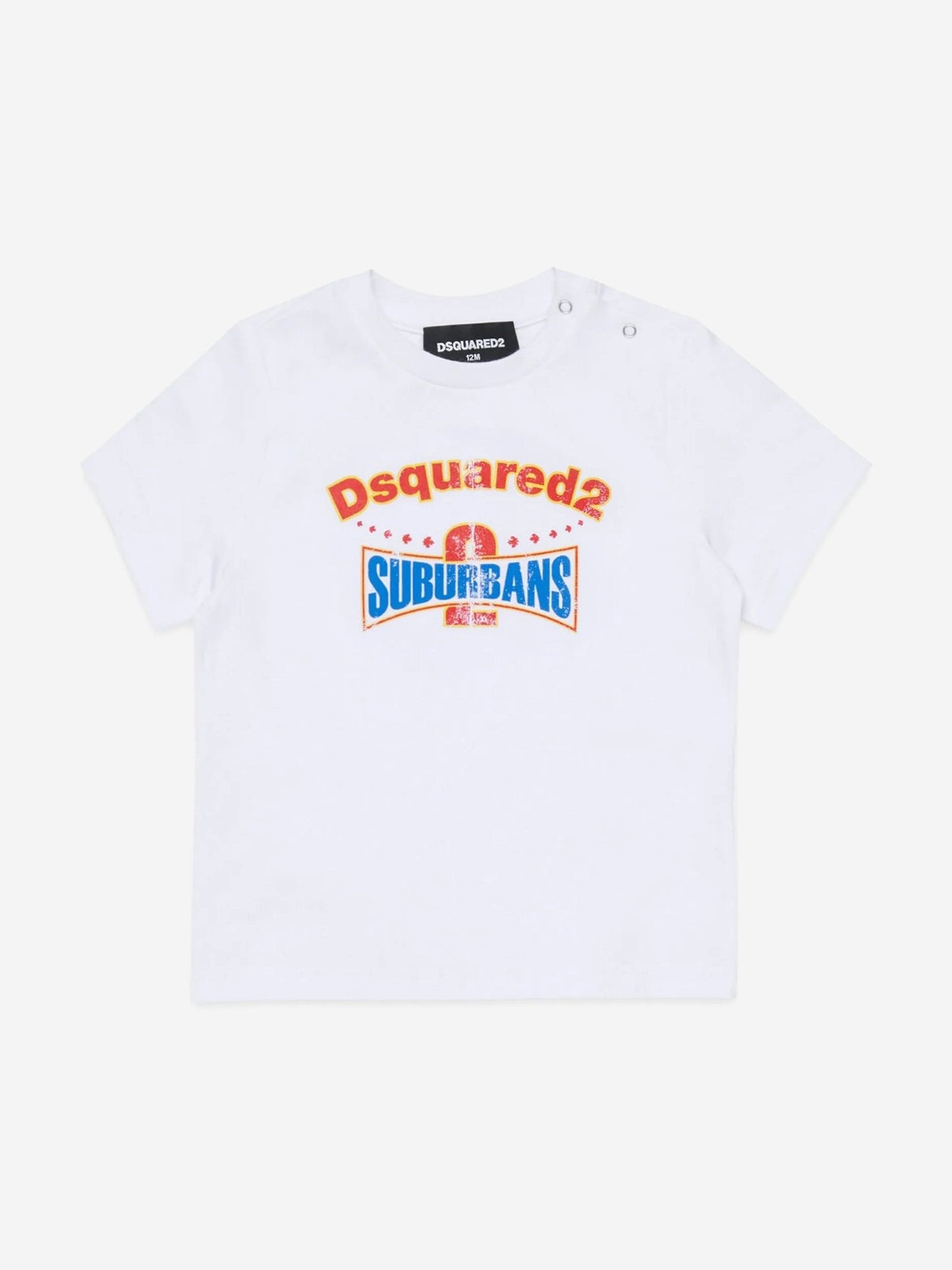 Baby Logo Short Set in White