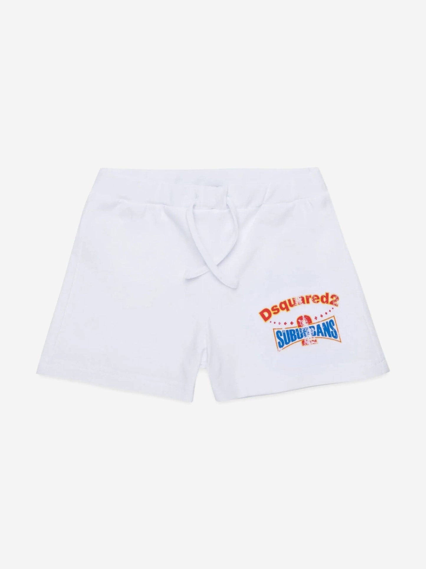 Baby Logo Short Set in White