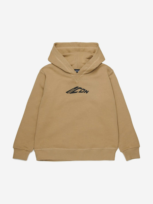 Kids Icon Hoodie in Beige