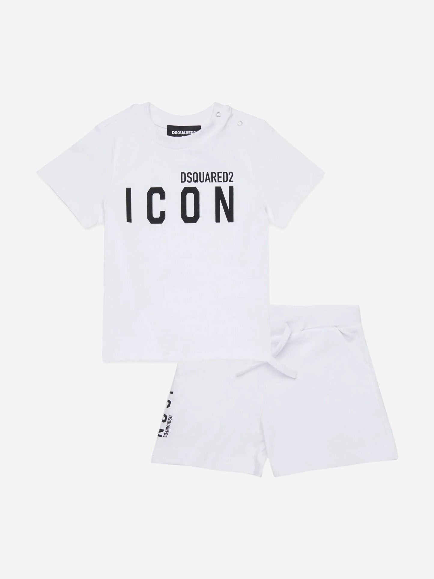 Baby Icon Short Pyjama Set in White