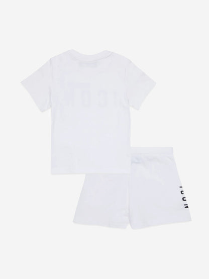 Baby Icon Short Pyjama Set in White
