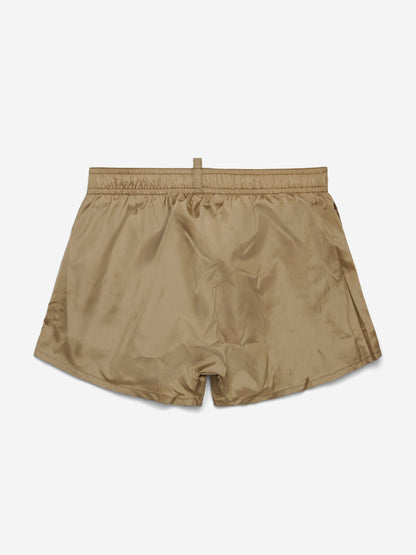 Boys Icon Swim Shorts in Beige
