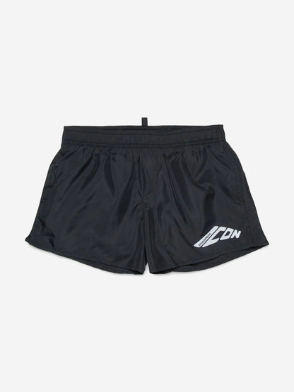 Boys Icon Swim Shorts in Black