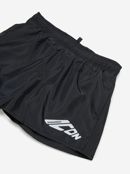 Boys Icon Swim Shorts in Black