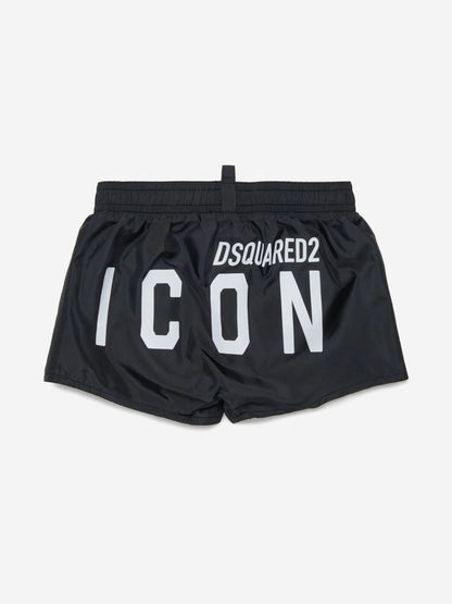 Baby Boys Icon Swim Shorts in Black