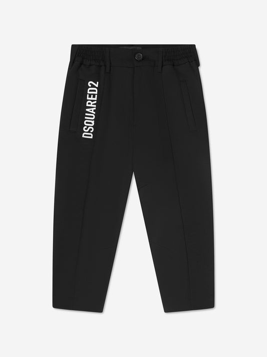 Dsquared2 男童徽标印花长裤