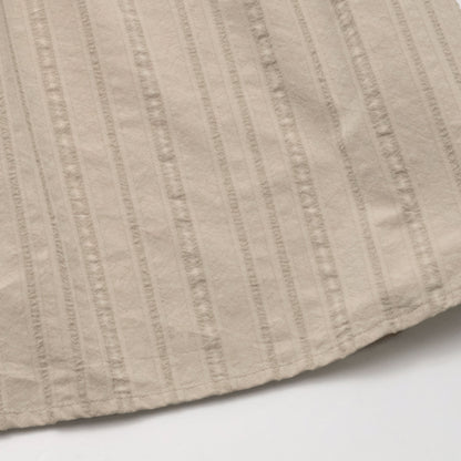 女童卡其色荷叶边棉连衣裙