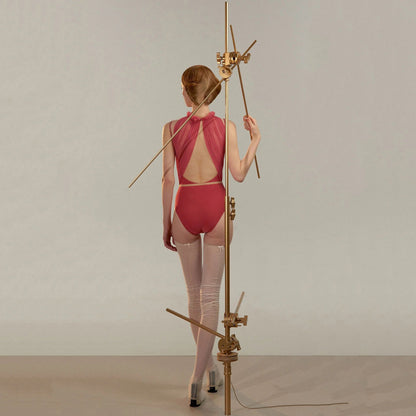 女士粉色"RUCHED DOLL"芭蕾舞连体衣(251LE70VD/cerise)