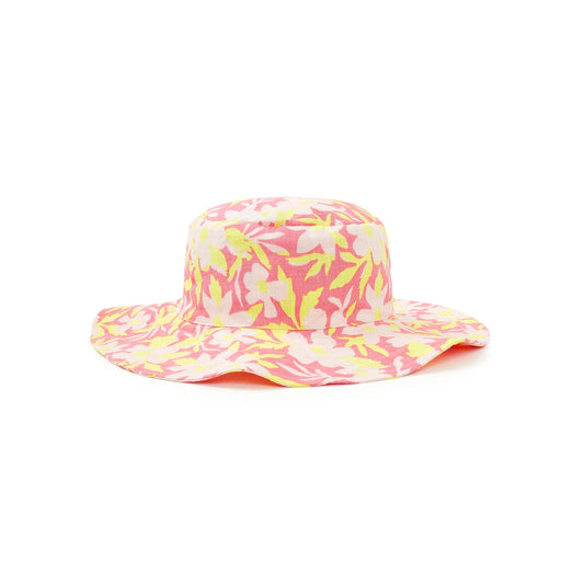 女童粉色花朵太阳帽