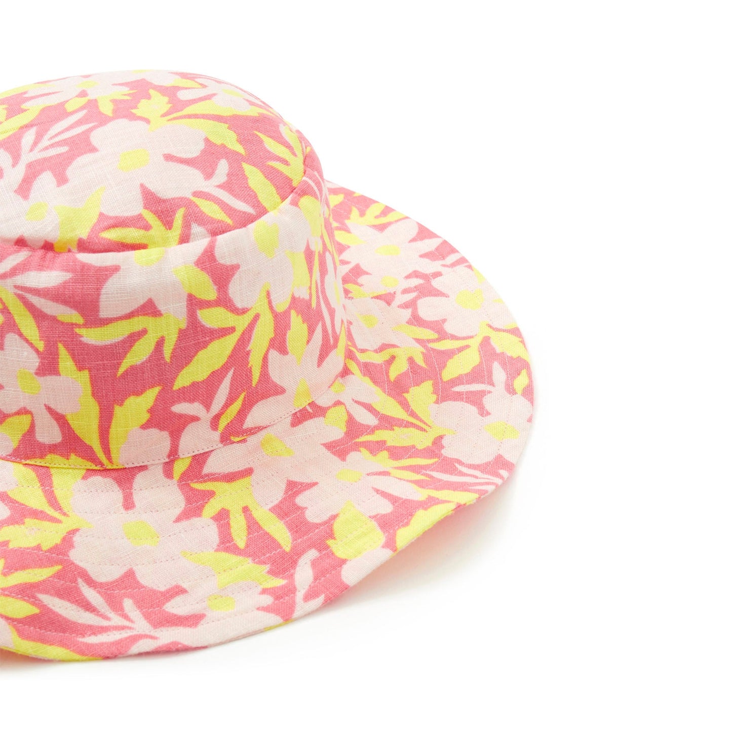 女童粉色花朵太阳帽