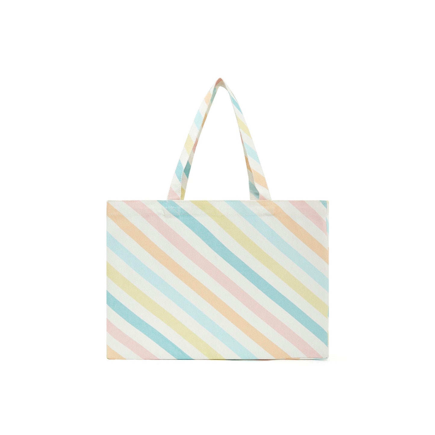 女童彩色条纹手提包