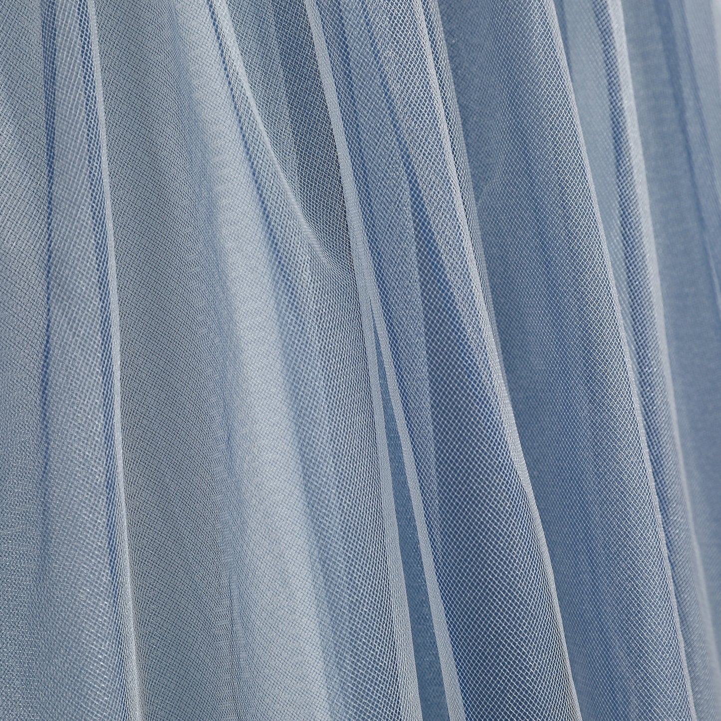 女童海蓝色编织吊带娃娃裙