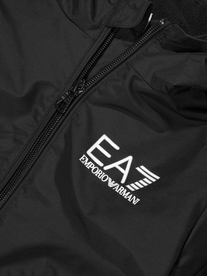 EA7 Emporio Armani 男童拉链夹克（黑色）