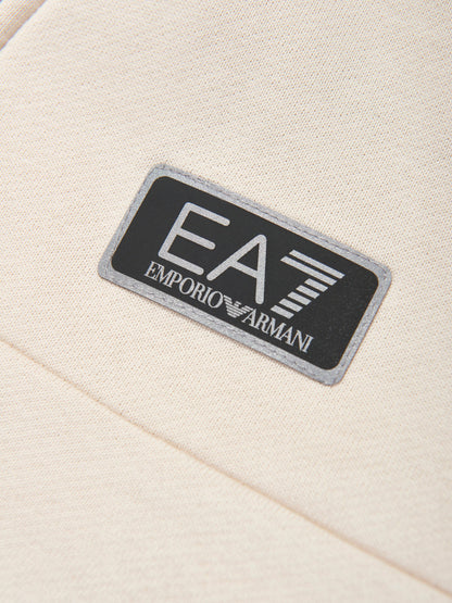 EA7 Emporio Armani 男童米色徽标运动衫