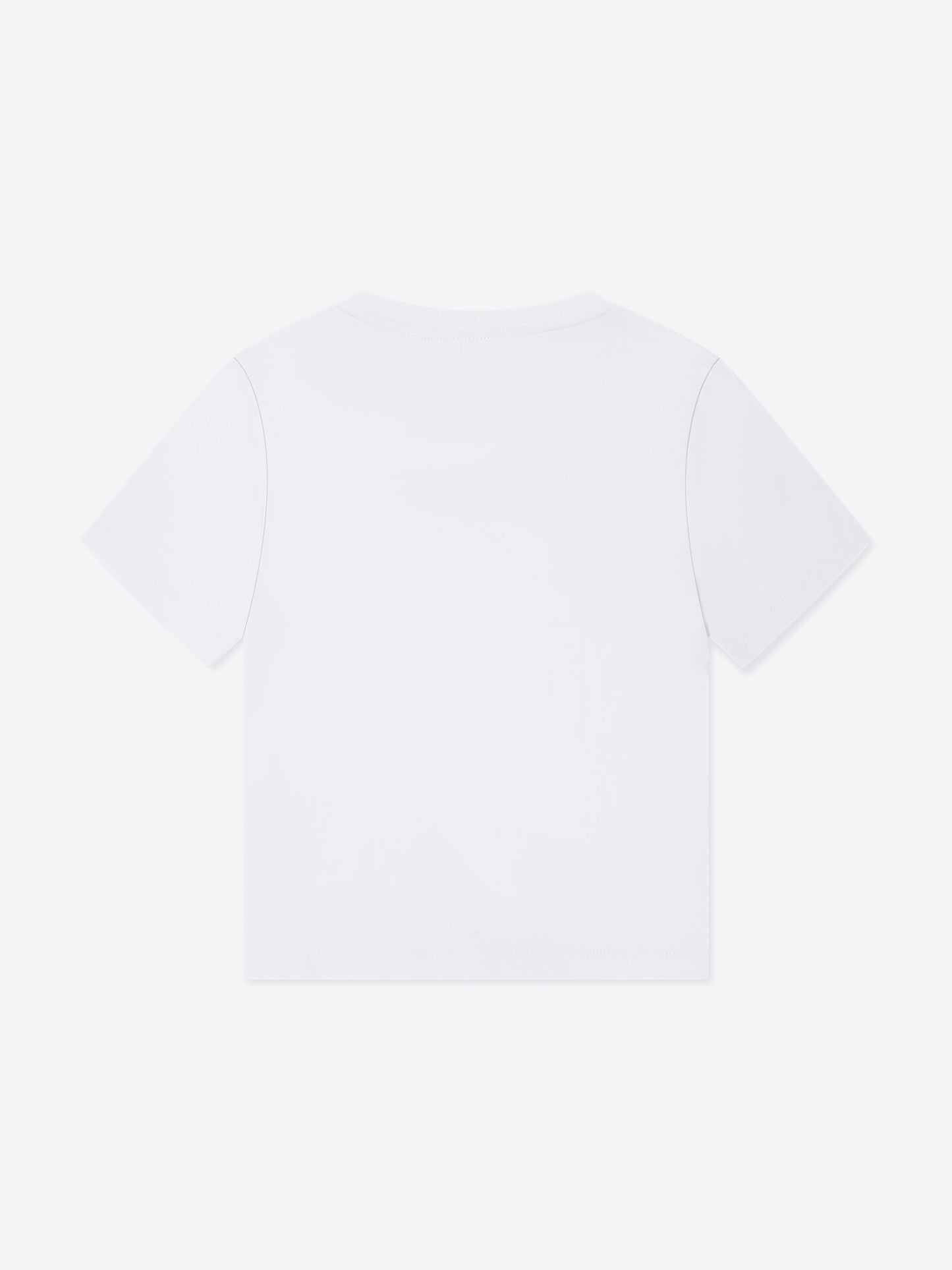 EA7 Emporio Armani 男童白色徽标 T 恤