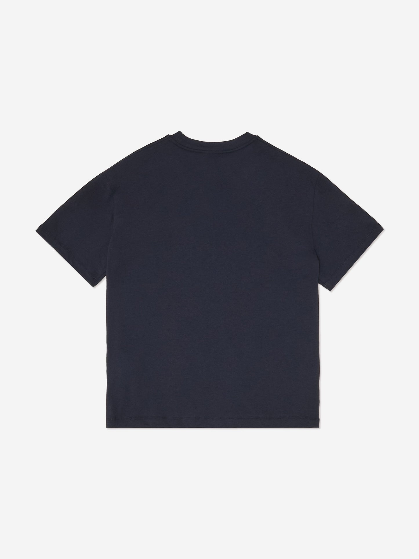 EA7 Emporio Armani 男童徽标 T 恤（海军蓝）