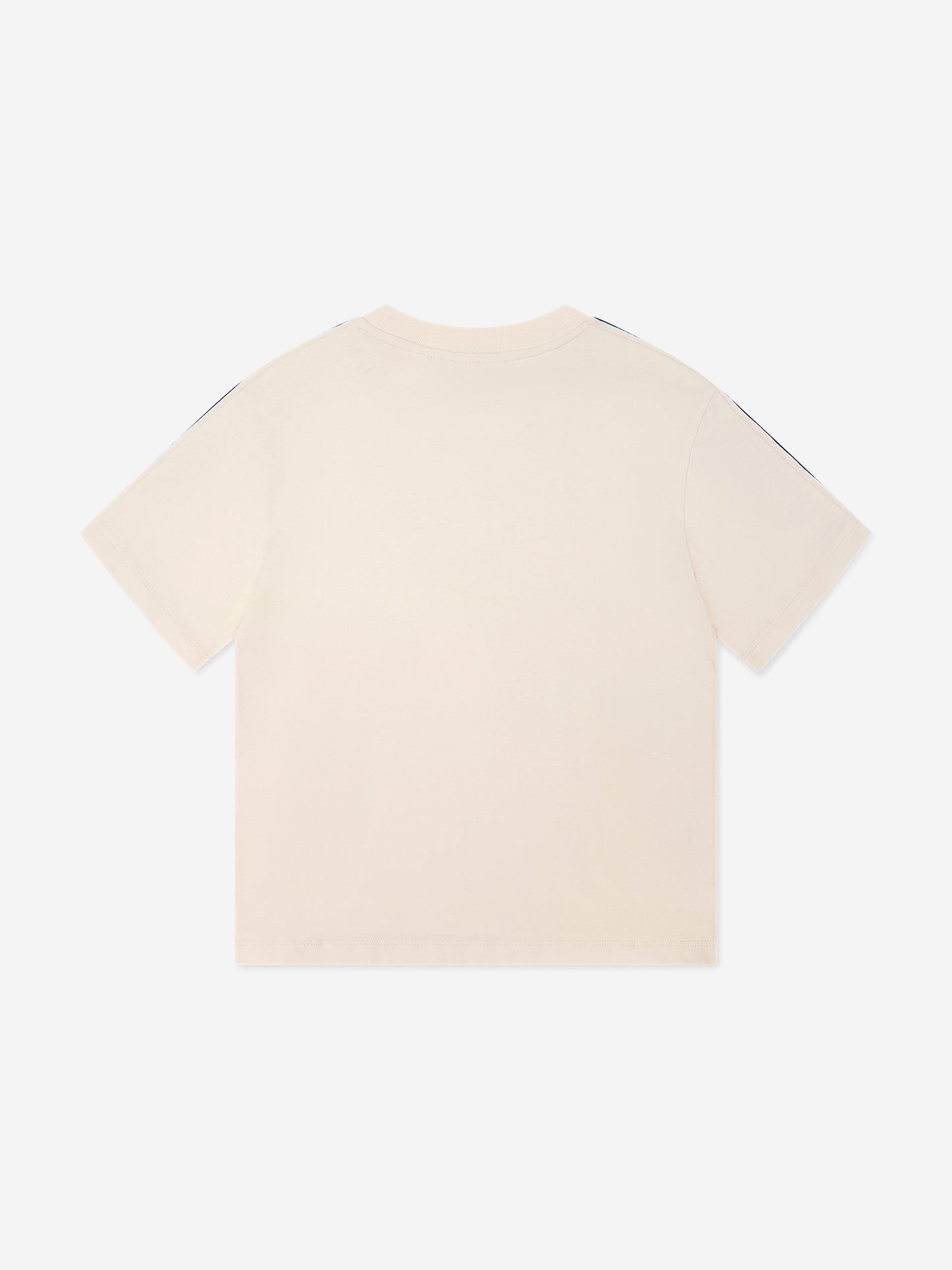 EA7 Emporio Armani 男童徽标 T 恤（米色）