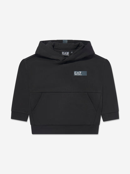 EA7 Emporio Armani 男童黑色徽标运动服