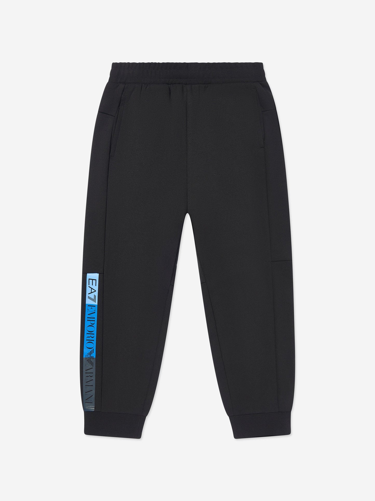 EA7 Emporio Armani 男童黑色徽标运动服