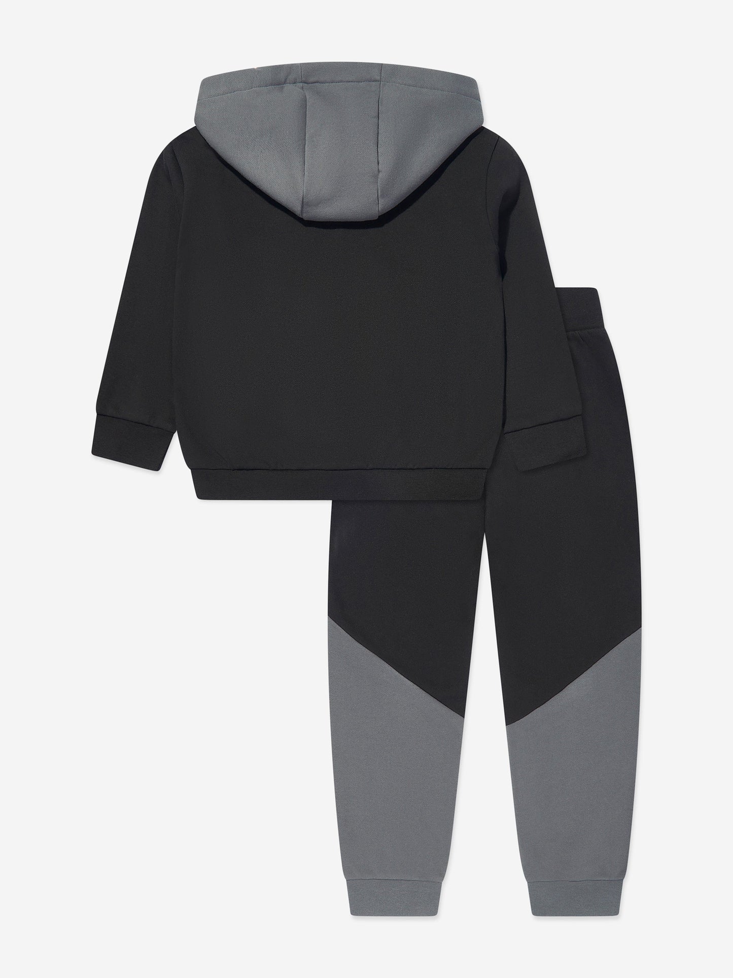 男童黑色拼色运动服