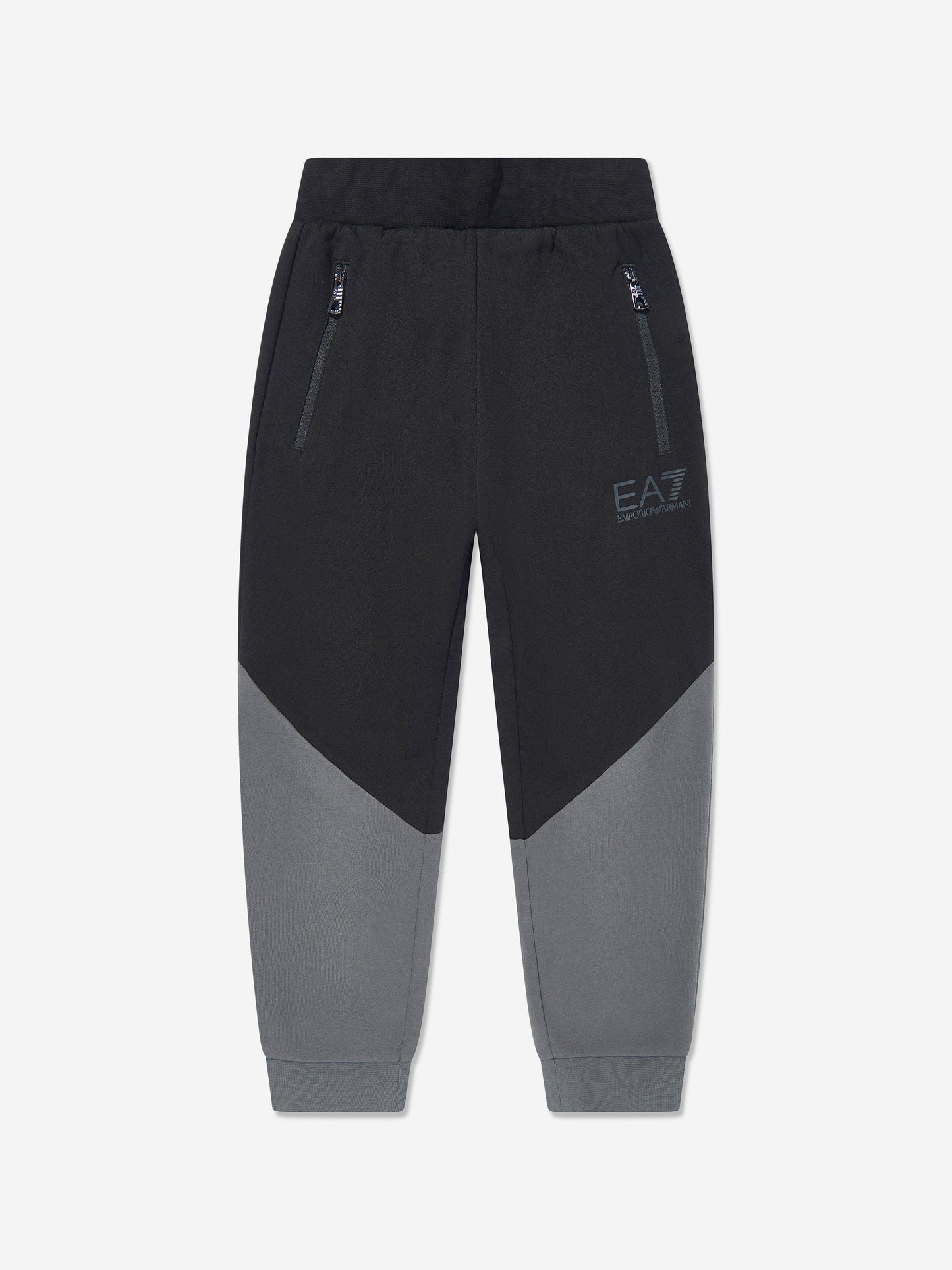 男童黑色拼色运动服