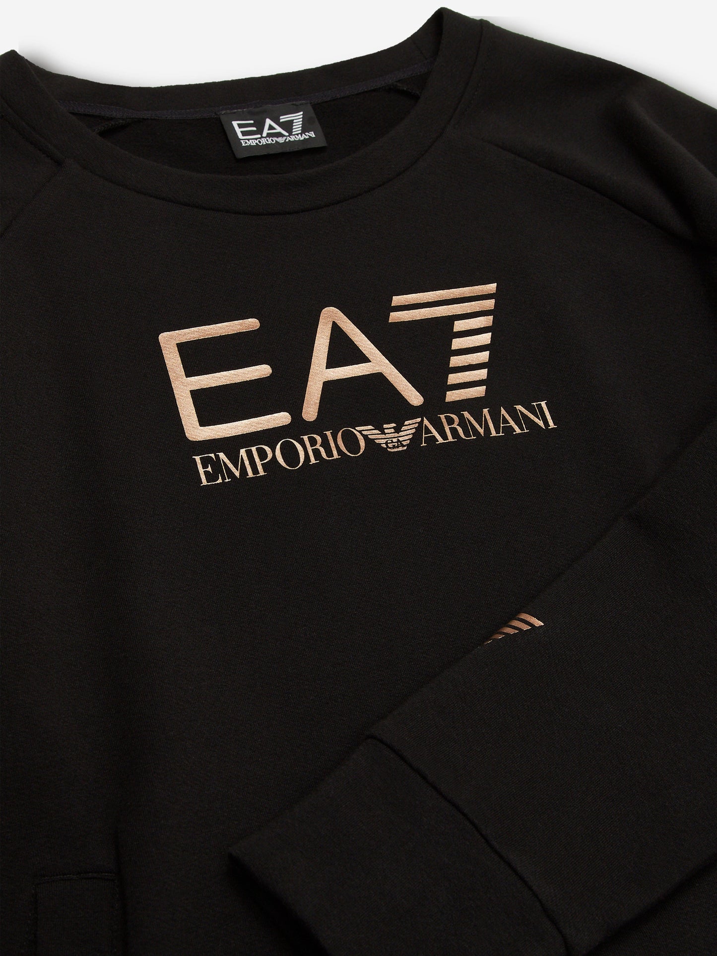 EA7 Emporio Armani 女童徽标毛衣裙（黑色）