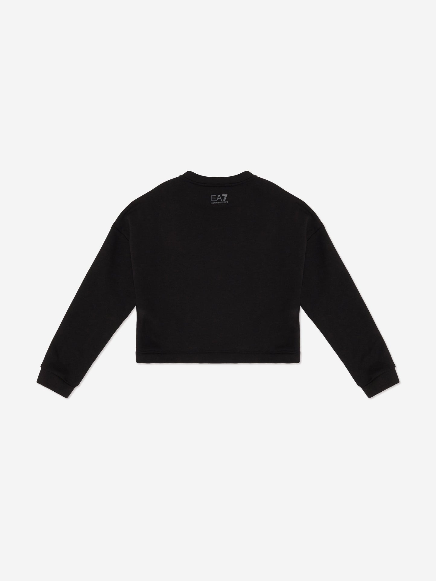 EA7 Emporio Armani 女童徽标运动衫（黑色）
