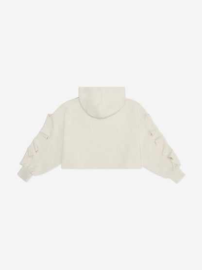 EA7 Emporio Armani 女童宽版短款连帽衫 米色