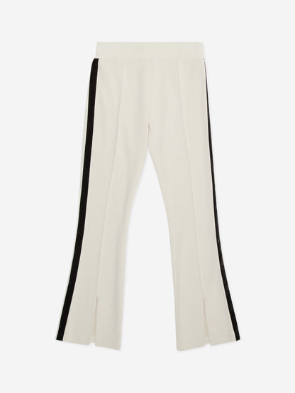 EA7 Emporio Armani 女童徽标慢跑裤（米色）