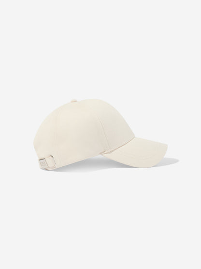EA7 Emporio Armani Kids Logo Cap in Beige