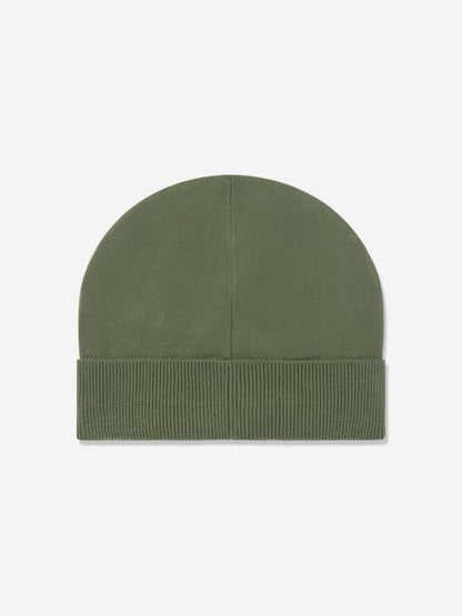 EA7 Emporio Armani Kids Logo Beanie Hat in Green