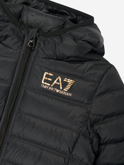 EA7 Emporio Armani 男童羽绒夹克（黑色）