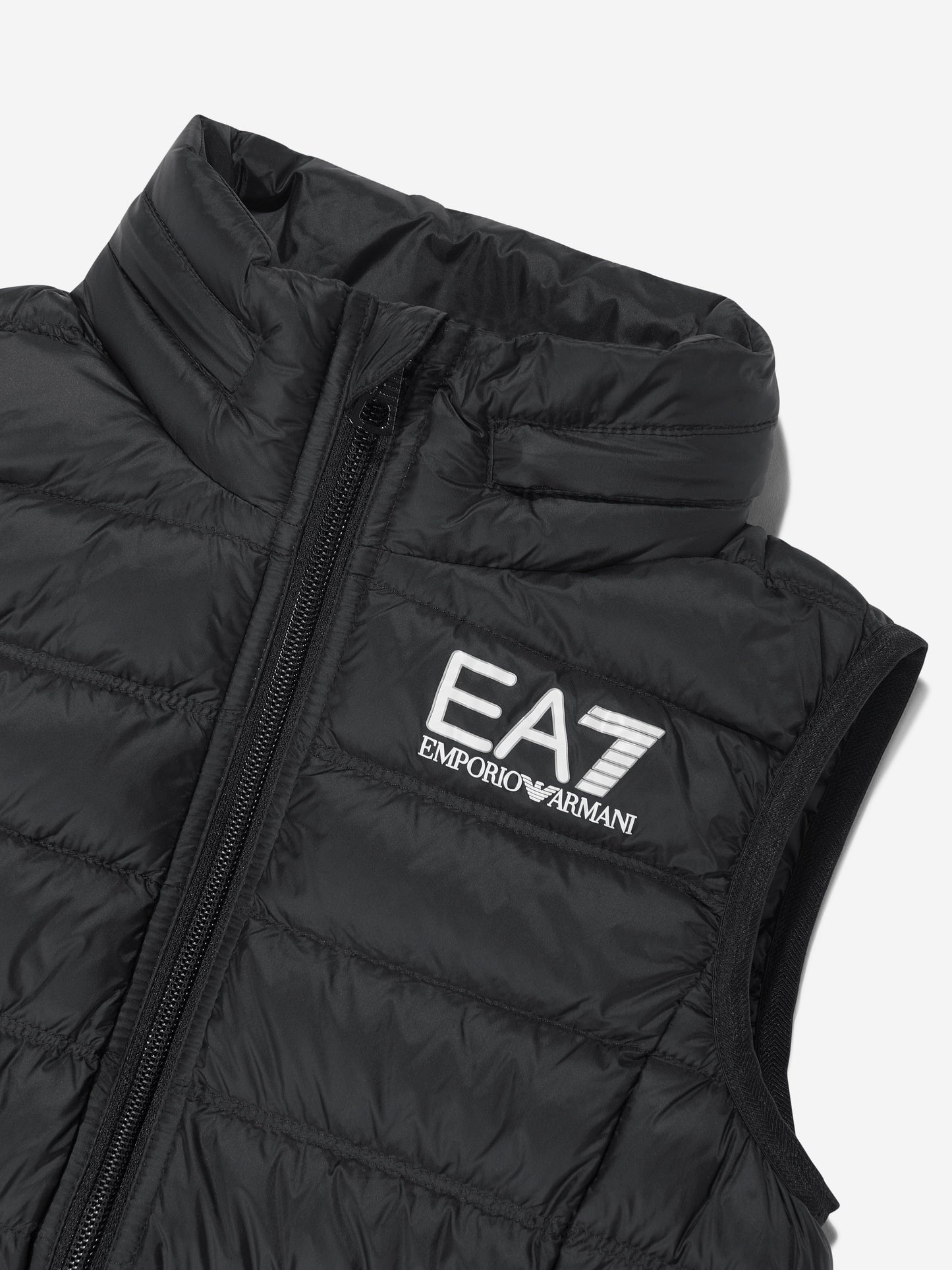 EA7 Emporio Armani 男童羽绒加垫背心（黑色）
