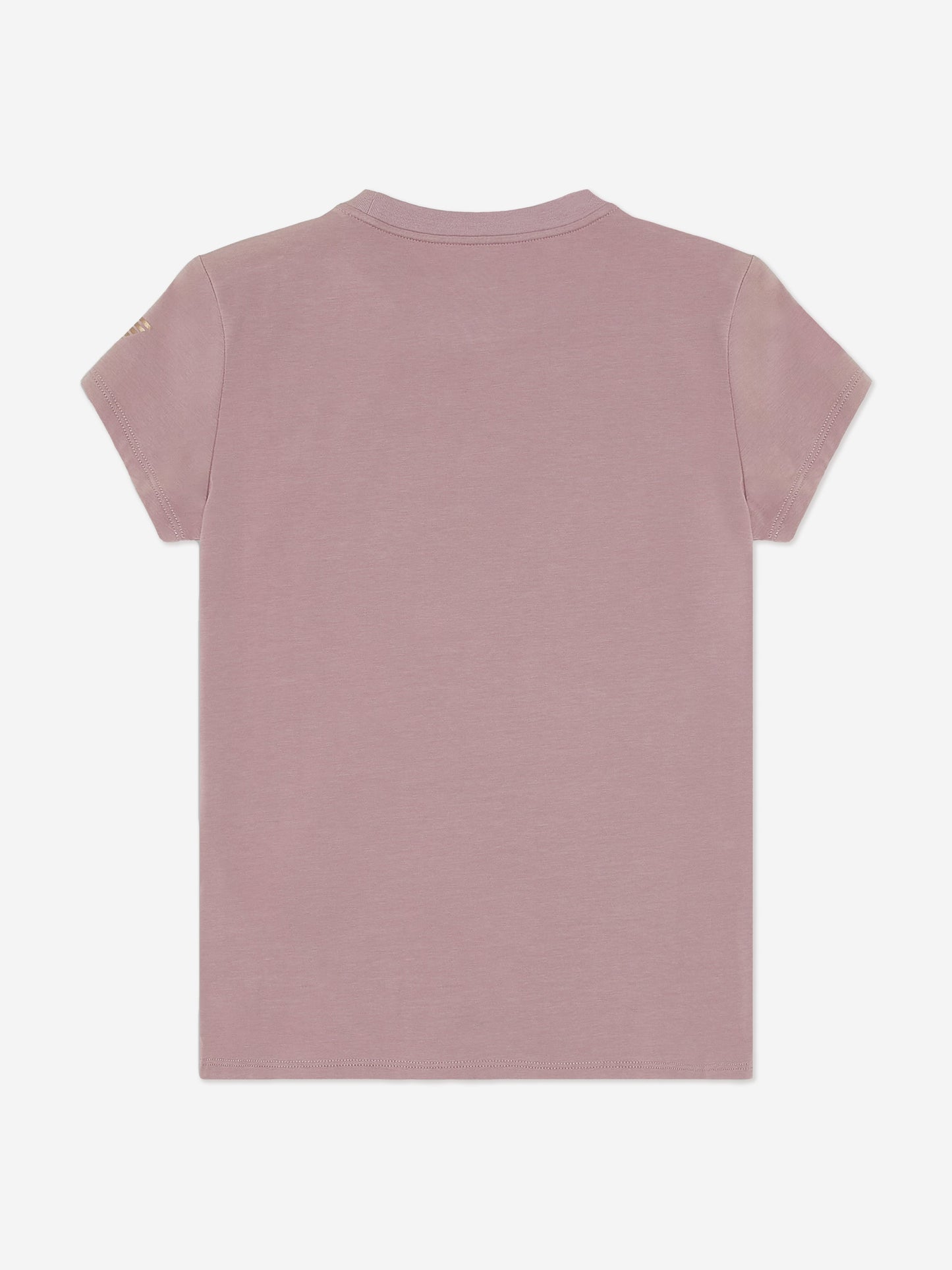 EA7 Emporio Armani 女童紫色徽标 T 恤