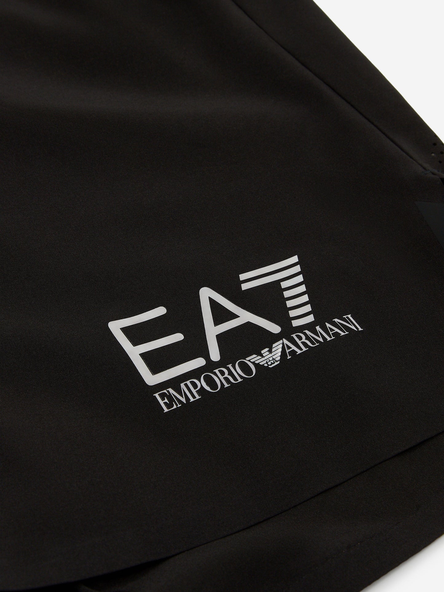 EA7 Emporio Armani 男童运动网球短裤（黑色）