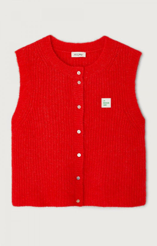 GILET SM COL ROND