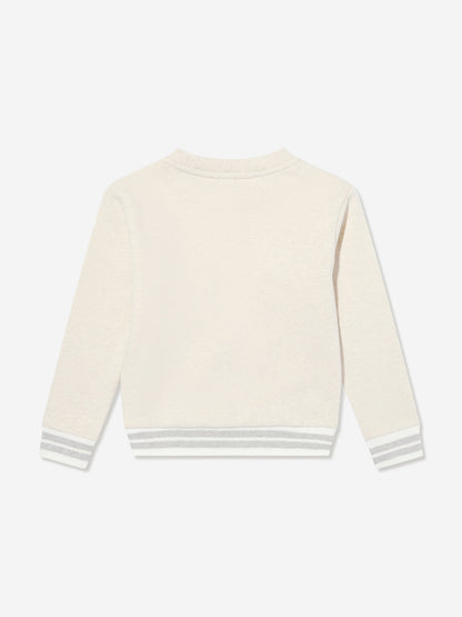 Eleventy Boys Around The World Sweatshirt in Beige