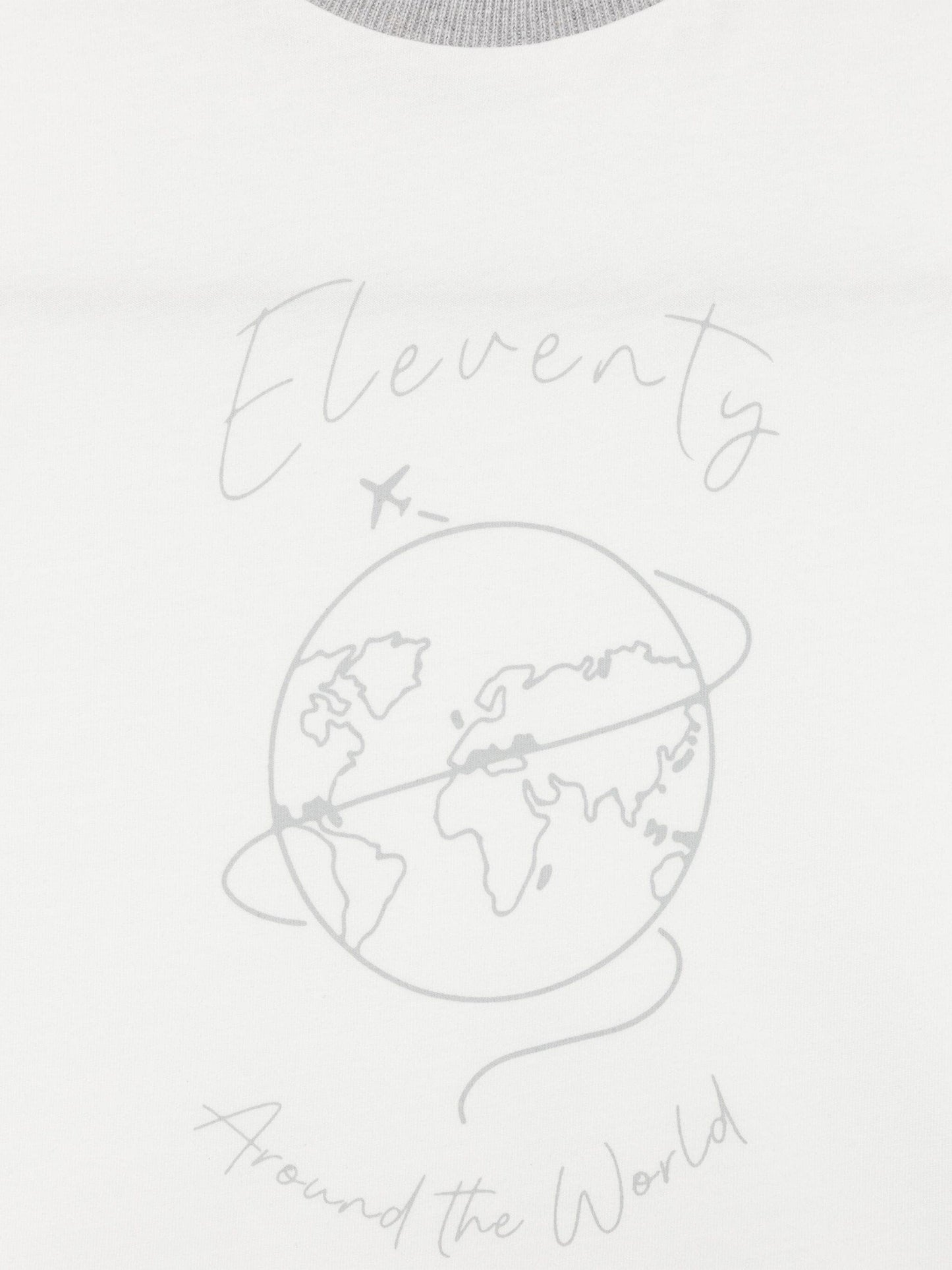 Eleventy Boys Around The World 象牙色 T 恤