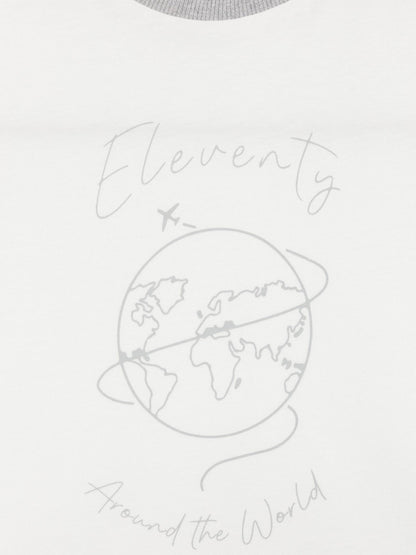 Eleventy Boys Around The World 象牙色 T 恤