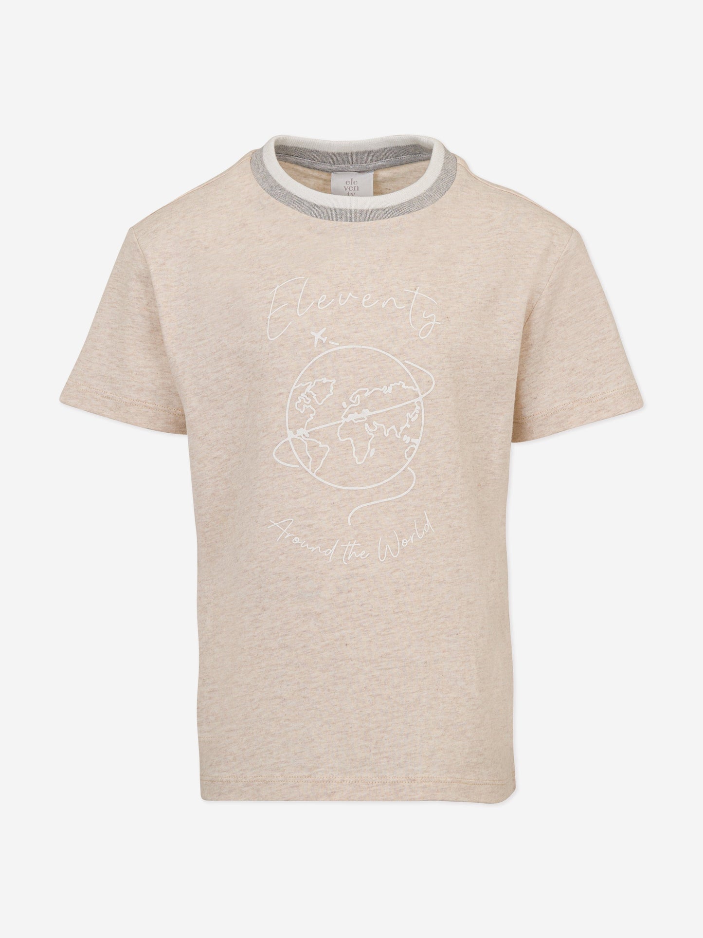 Eleventy Boys Around The World 米色 T 恤