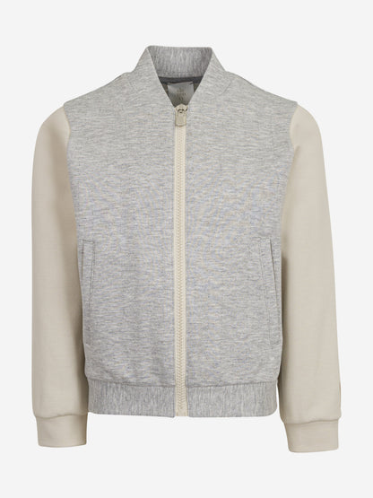 Boys Zip Up Top in Grey