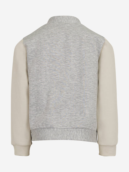 Boys Zip Up Top in Grey