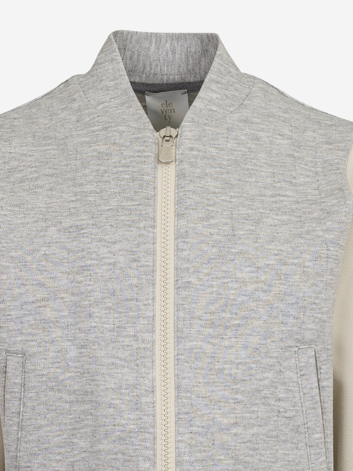 Boys Zip Up Top in Grey