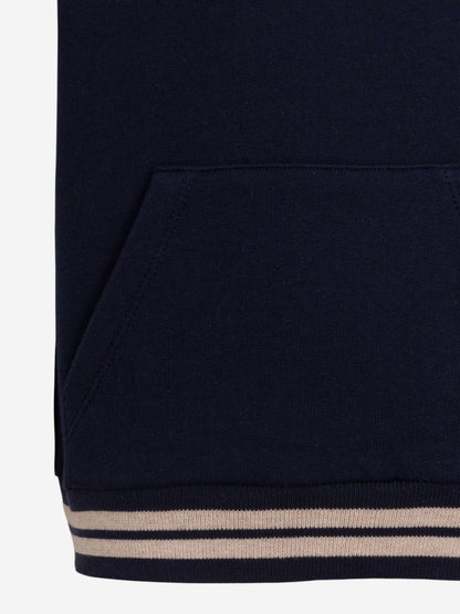 Boys Sleeveless Beach Club Hoodie in Navy