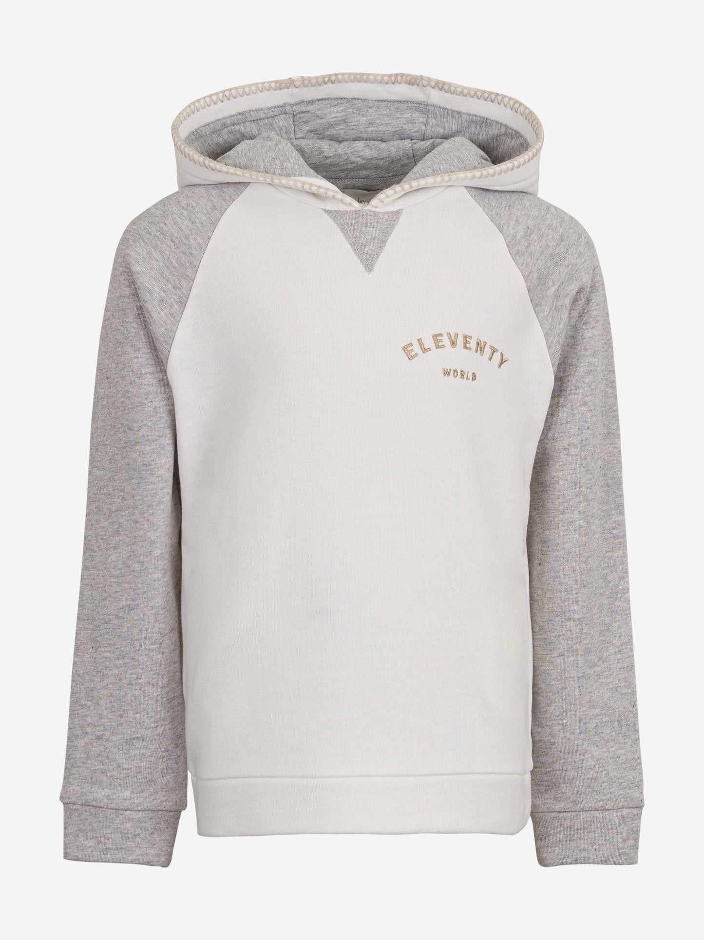 Boys Cotton Hoodie in Ivory