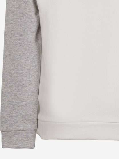 Boys Cotton Hoodie in Ivory