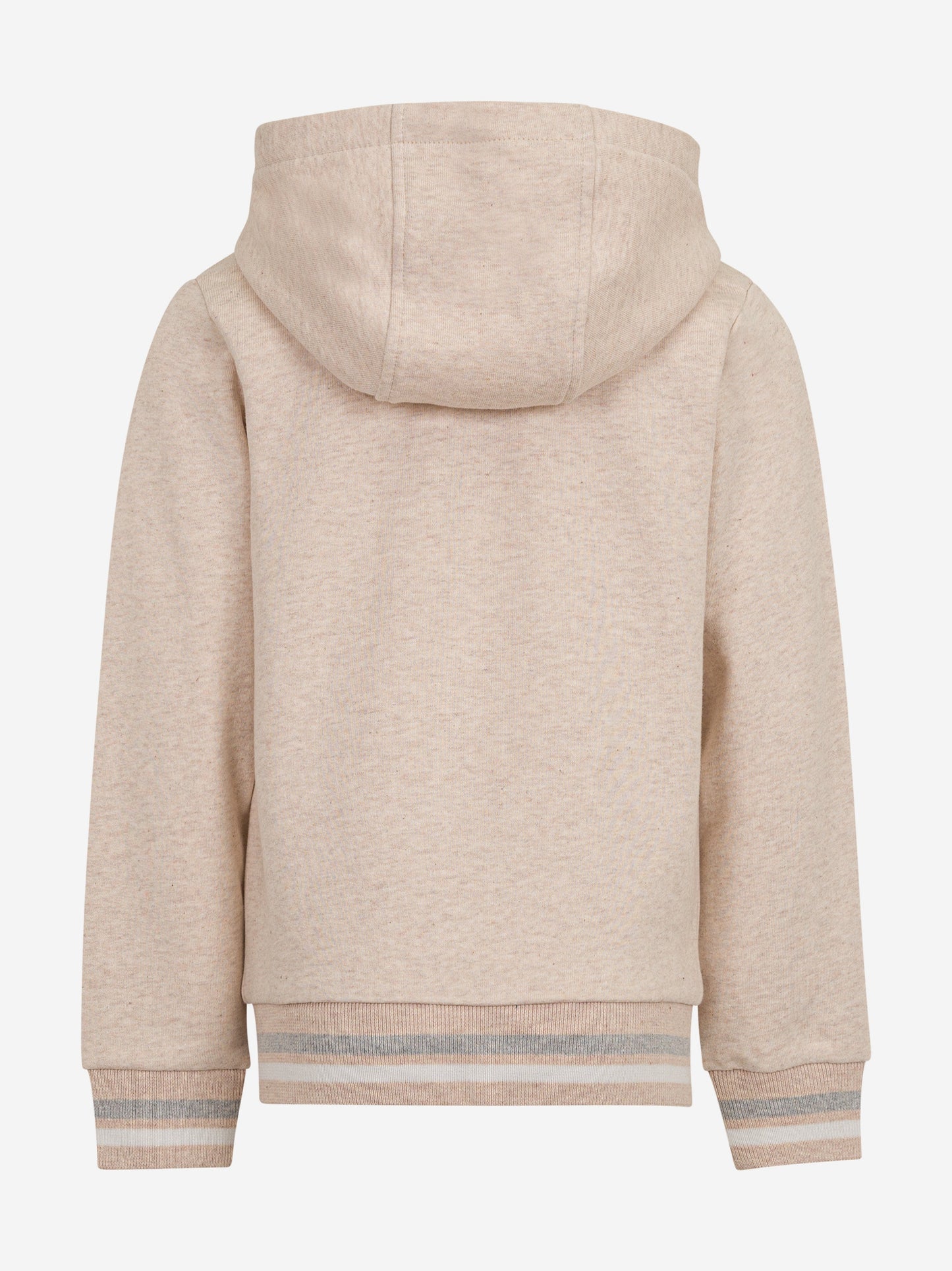 Boys Logo Zip Up Top in Beige