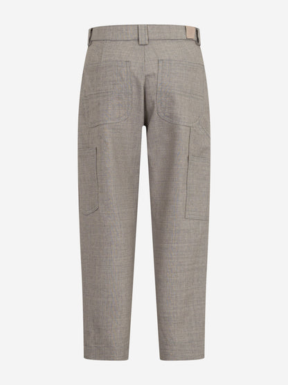 Boys Wool Trousers in Grey